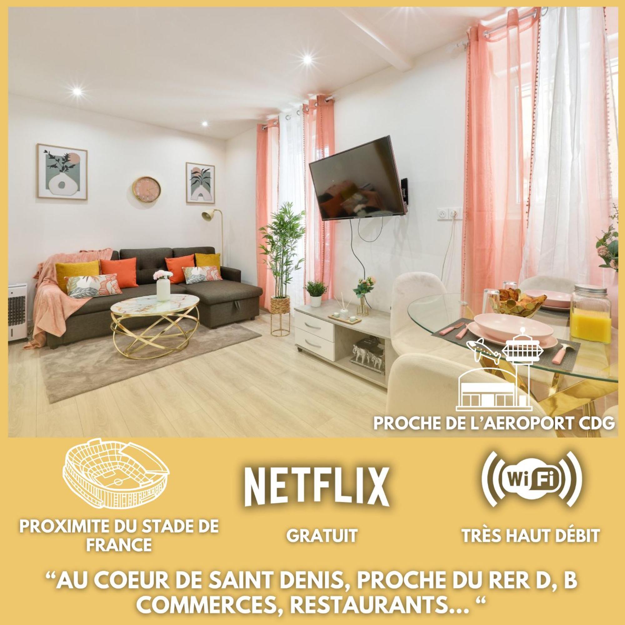 Apartment Le Nid Douillet Confortable A 5 Min Du Stade De France Et Proche De L'aeroport Cdg Saint-Denis (Seine-Saint-Denis)